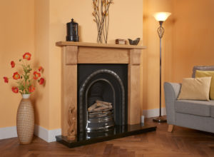 Contemporary Corbel Oak Fireplace Package