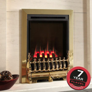 Flavel Windsor Traditional High Efficiency Gas Fire in Brass