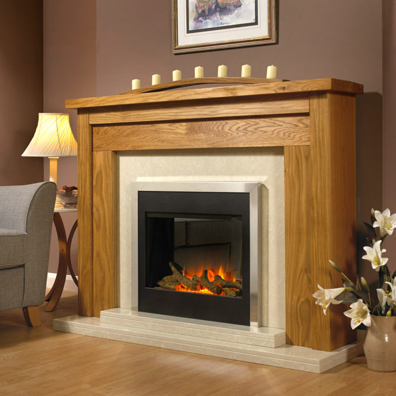 Genoa Electric Fireplace Package