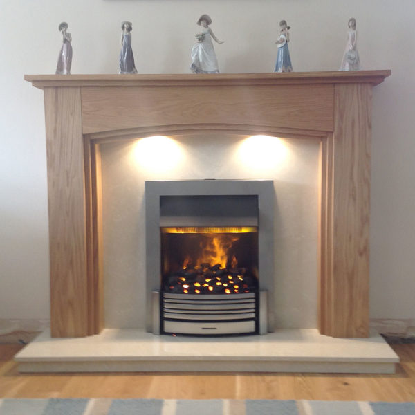 Lyndhurst Oak Fireplace Customer Picture