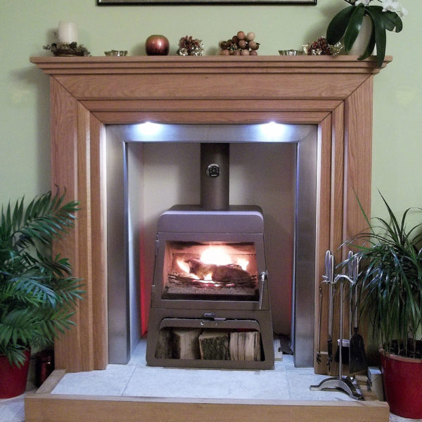 Mayfair Oak Fireplace Customer Picture