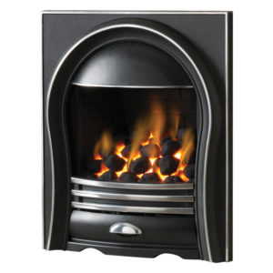 Pureglow Annabelle Gas Fire in Highlighted Silver