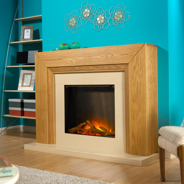 Turin Electric Fireplace Package