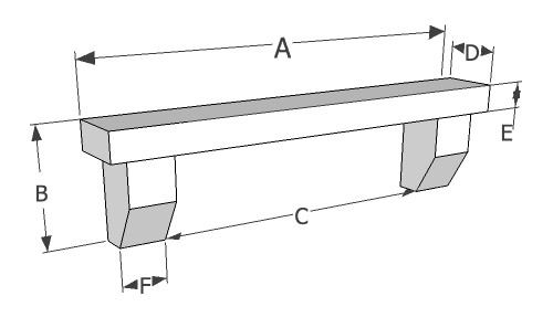Oak Mantel Shelf Diagram