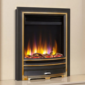 Celsi Ultiflame VR Arcadia Electric Fire in Camber in Gold