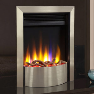 Celsi Ultiflame VR Contemporary Electric Fire in Silver