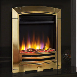 Celsi Ultiflame VR Decadence Electric Fire in Gold