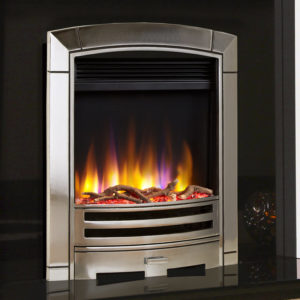 Celsi Ultiflame VR Decadence Electric Fire in Silver