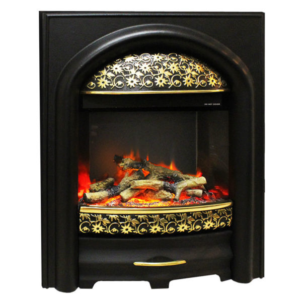 Pureglow Juliet Illusion Electric Fire in Highlighted Brass