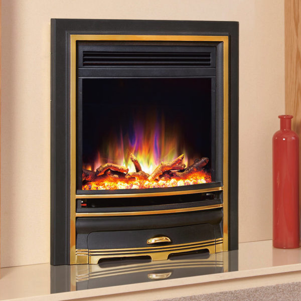 Celsi Ultiflame VR Arcadia Electric Fire in Camber in Gold