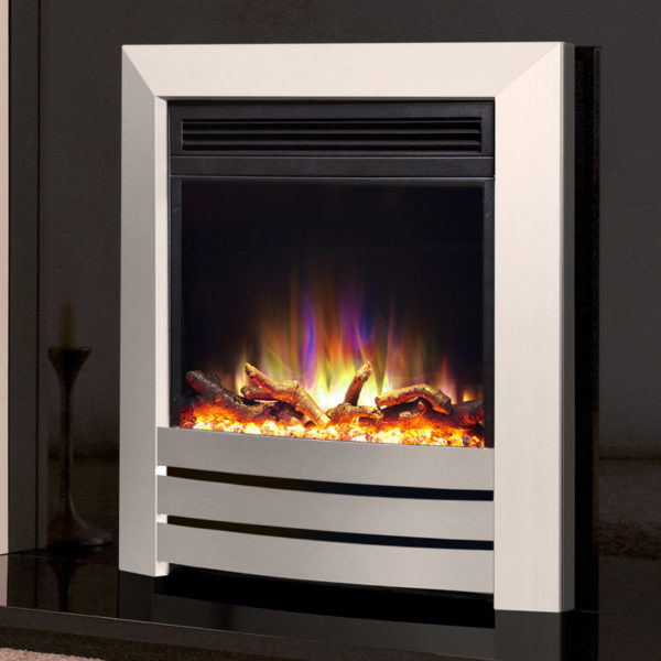 Celsi Electriflame XD Camber Electric Fire in Silver