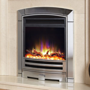 Celsi Electriflame XD Decadence Electric Fire in Silver