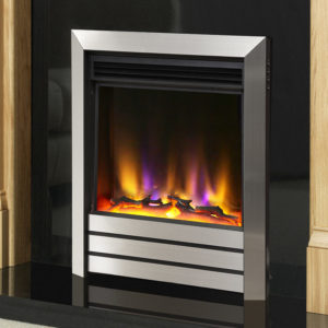 Celsi Electriflame VR Parrilla Electric Fire in Silver