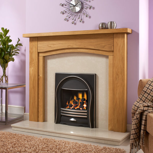 Dewsbury Solid Oak Fireplace Surround Package
