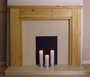 Stepped Solid Pine Fire Surround
