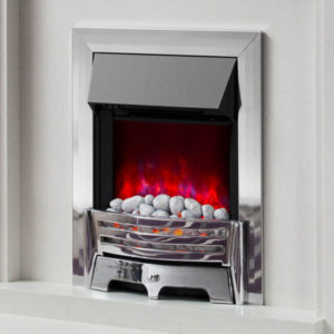 FLARE Collection by Be Modern | Mayfair Electric Fire in Silver