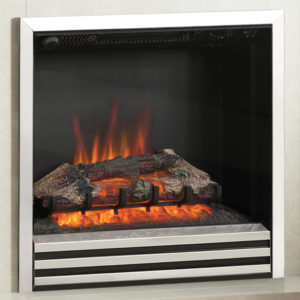 FLARE Collection by Be Modern | Coretta 22" 3 Bar Electric Fire in Chrome