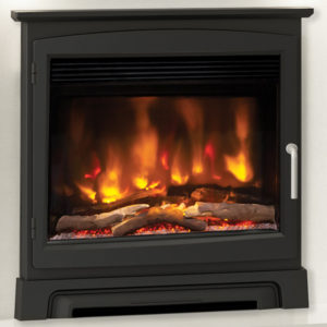 Elgin & Hall Pryzm 22" Electric Fire Stove Front